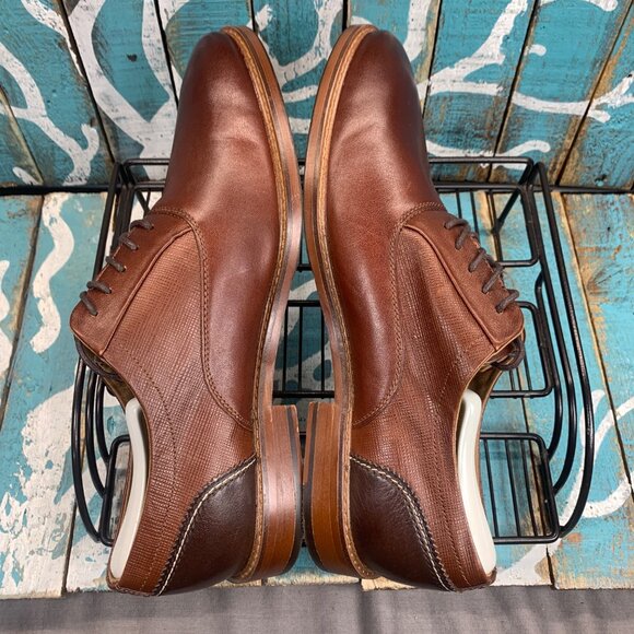NEW ALDO Plain toe Brown Leather 5-Hole Mens Oxford Casual Shoes Sz 10 main image 5